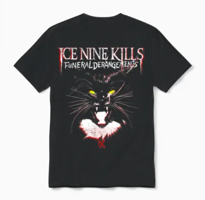 Ice Nine Kills - Funeral Derangements Halloween T-Shirt, Black Unisex T-Shirt - Black