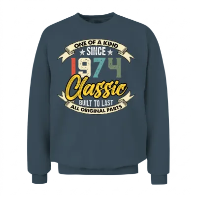 Funny Birthday Born in 1974 Limited Edition Unisex Sweatshirt - Dark Heather
