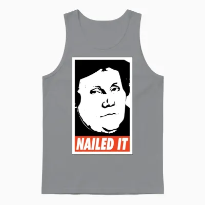 Nailed It Martin Luther Unisex Tank Top - Sport Grey