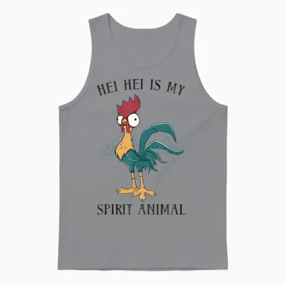 Disney Moana Hei Hei Is My Spirit Animal Portrait Unisex Tank Top - Sport Grey