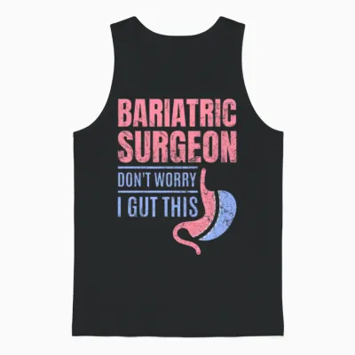 Funny Gastric Unisex Tank Top - Black