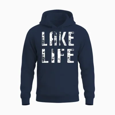 Lake Life Unisex Hoodie - Navy