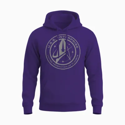 Star Trek: Discovery Enterprise Crest Unisex Hoodie - Purple