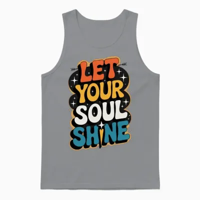 Soul Shine Retro Unisex Tank Top - Sport Grey
