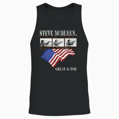 Steve Mcqueen 020 T-Shirt, Black, S Unisex Tank Top - Black