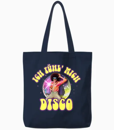 Ich Fühl Mich Disco Disko Malle Steiffen Christian Schlager Tote Bags - Navy