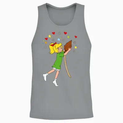 Bibi Blocksberg Dancing with Broom Unisex Tank Top - Sport Grey