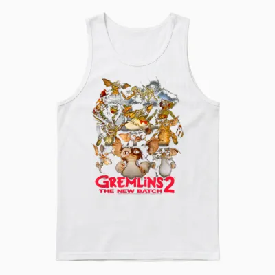 Gremlins 2 Goon Crew T-Shirt, Black Unisex Tank Top - White