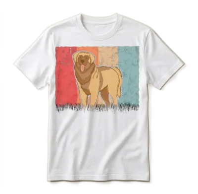 Leonberger Retro Unisex T-Shirt - White
