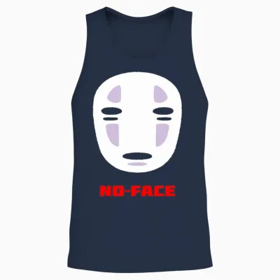 Funny Mask No Mask Unisex Tank Top - Navy