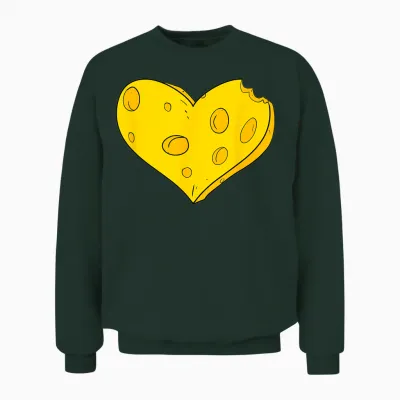 Herz Aus Käse Unisex Sweatshirt - Forest