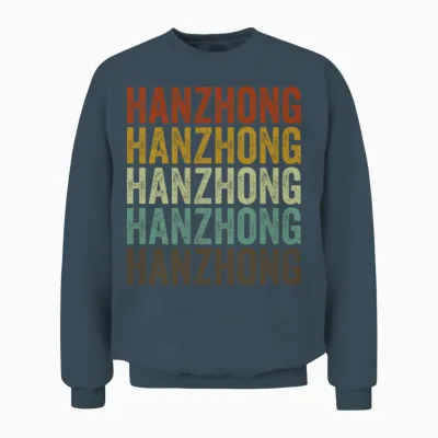 Hanzhong China Retro Vintage Unisex Sweatshirt - Dark Heather
