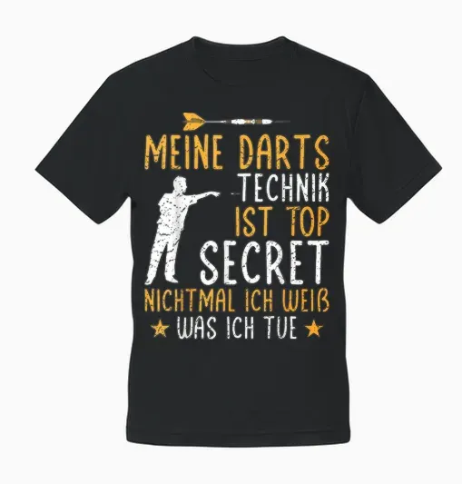 My Darts Technique T-Shirt, Black Unisex T-Shirt - Black