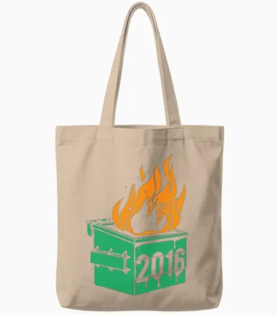 2016 Dumpster Fire Tote Bags - Natural