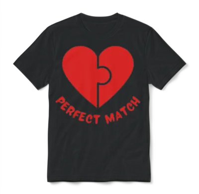 Perfect Match Unisex T-Shirt - Black