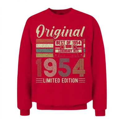 1954 Retro Legend Unisex Sweatshirt - Red