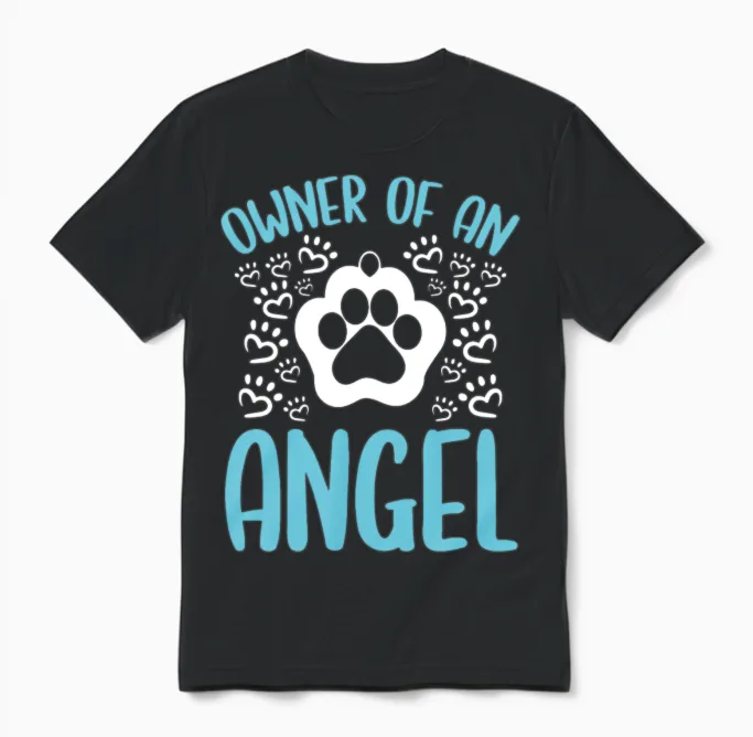 Grieving Dog Remembrance Dog Grief Pet Loss of Dog Unisex T-Shirt in Black