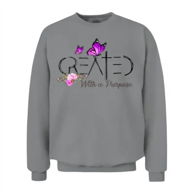 Created with a Purpose Unisex Sweatshirt - Sport Grey