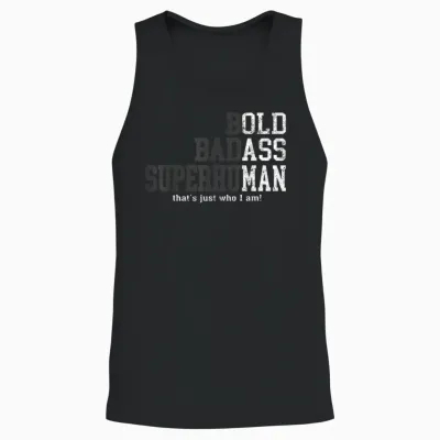 Funny Old Man Saying Gag Gift Birthday for Dad Fathers Day Unisex Tank Top - Black
