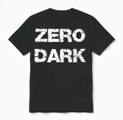 Zero Dark Logo Unisex T-Shirt - Black