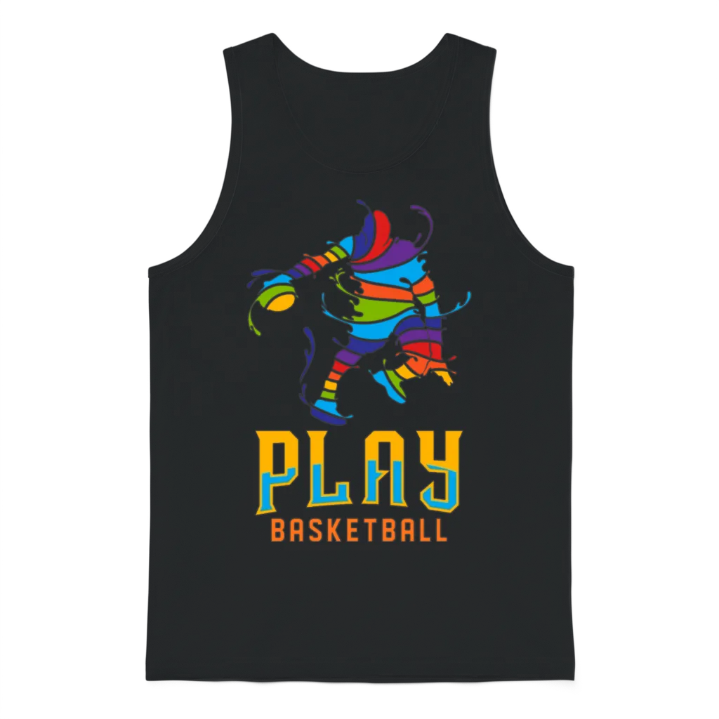 Basketball Unisex Tank Top - Black