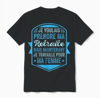Pensioner Retirement Departure Man T-Shirt, Black, S Unisex T-Shirt - Black