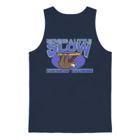 Moving a Little Slow Parkinsons Awareness Unisex Tank Top - Navy – 1