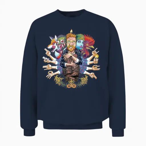 Tyler Childers Country Squire Unisex Sweatshirt in Navy