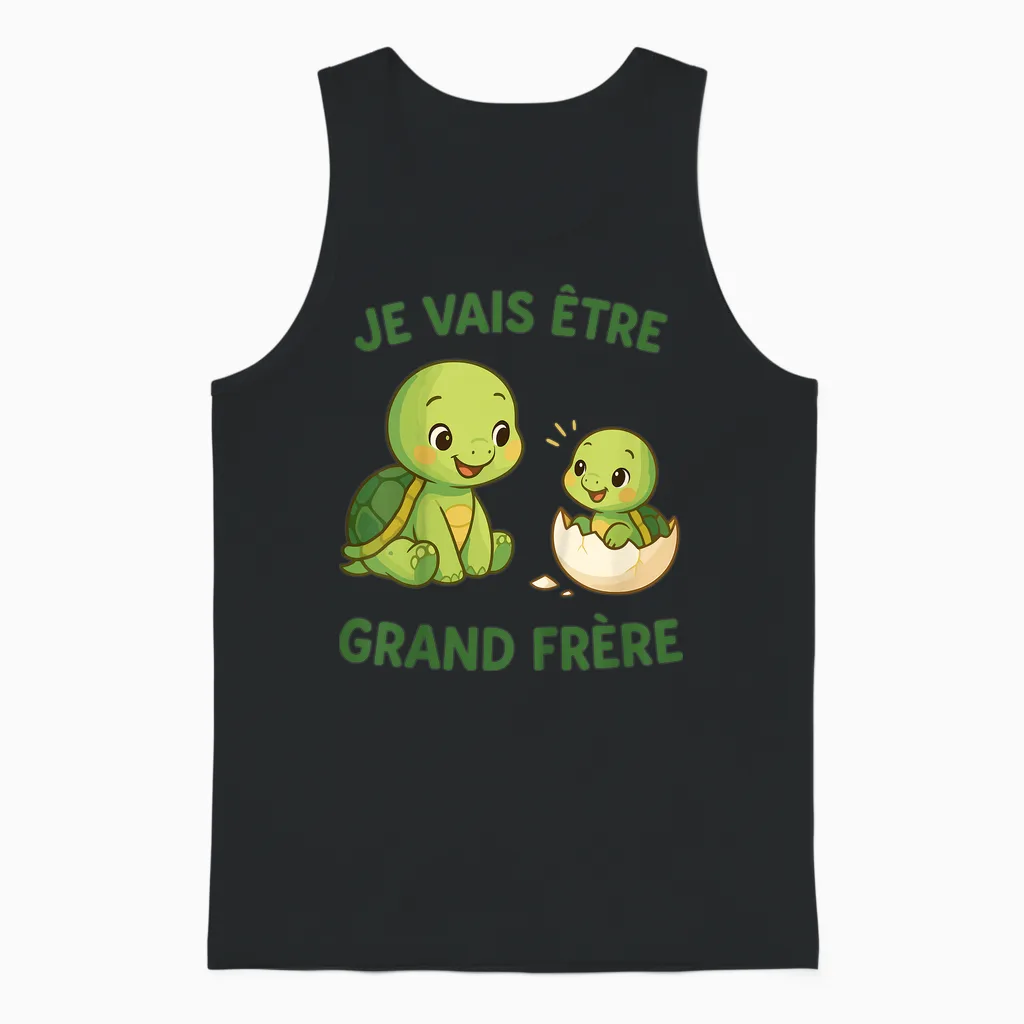 Child Big Brother - I Will Be Big Brother - Future Big Brother Unisex Tank Top in Black