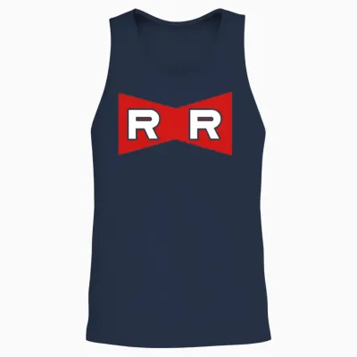 Red Ribbon Army Unisex Tank Top - Navy
