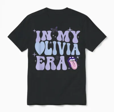 Retro in My Olivia Era for Men Women Unisex T-Shirt - Black