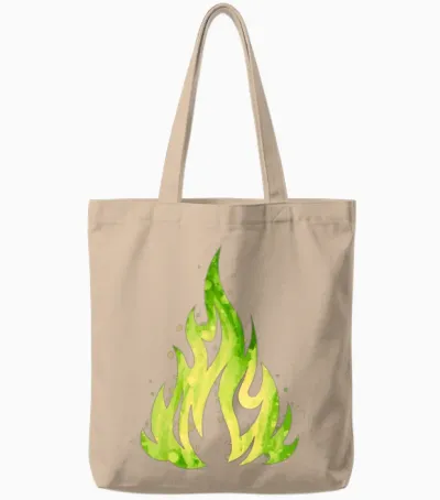 Flame Fire Flame Tote Bags - Natural