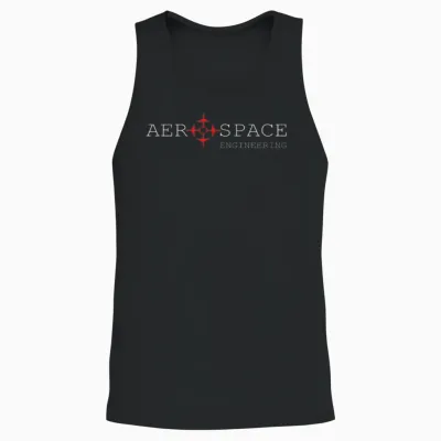 Aerospace Engineering Aircraft Mechanic Unisex Tank Top - Black
