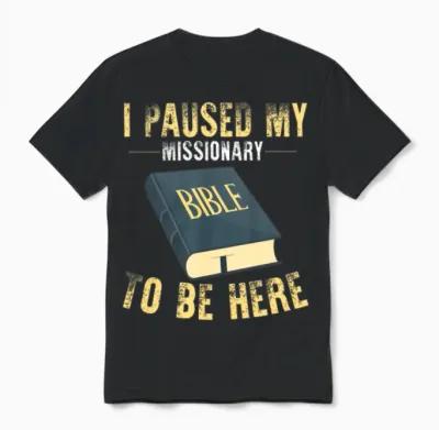 Mormon Lds Missionary Unisex T-Shirt - Black