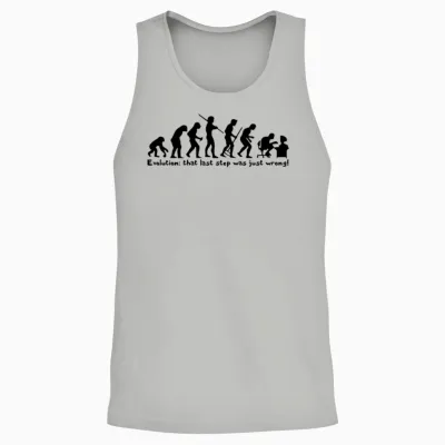 Technology Evolution Unisex Tank Top - Ash