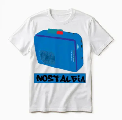 Retro Cassette Player Unisex T-Shirt - White