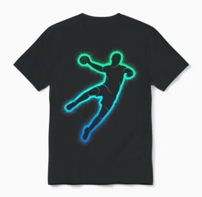 Handball Player Handballer Children's Men's Boys Handball T-Shirt, Black Unisex T-Shirt - Black