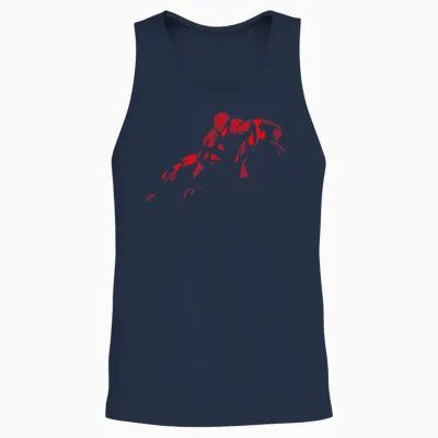 Marvel Spider-Man Vintage Parisienne Preview Unisex Tank Top - Navy