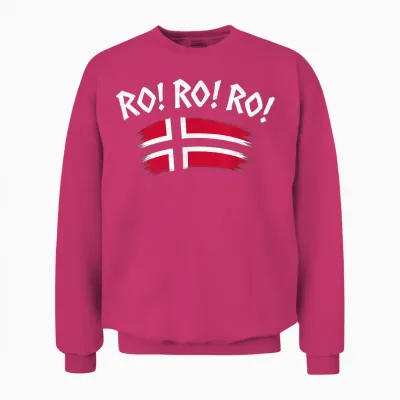 Norway Row, Norge Ro Shirt. Norwegian Flag Men, Women & Unisex Sweatshirt - Heliconia