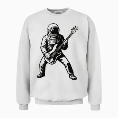Nashvegas Start Bassist Unisex Sweatshirt - White