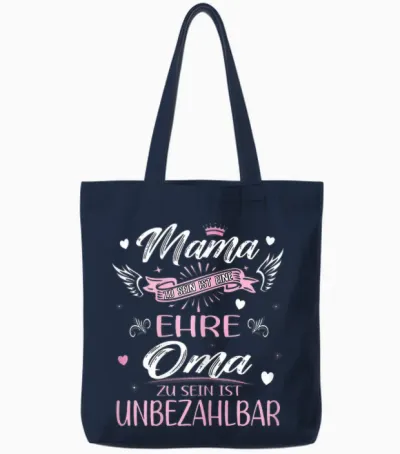 Tollste Oma Beste Mama Mutter Muttertagsgeschenk Tote Bags - Navy