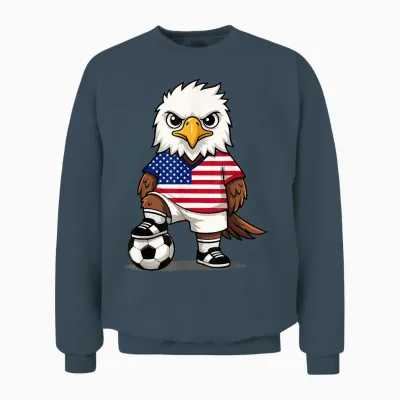 Drapeau Américain Pygargue à Tête Blanche Pour Hommes, Femmes, Enfants, Usa Amérique Unisex Sweatshirt - Dark Heather