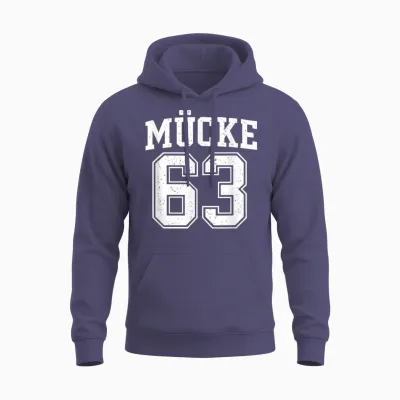 Mücke 63 Vintage Retro Cult Design Unisex Hoodie - Heather Sport Dark Navy