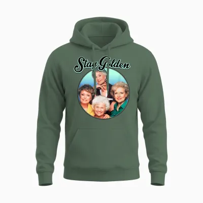 The Golden Girls - Stay Golden Unisex Hoodie - Military Green