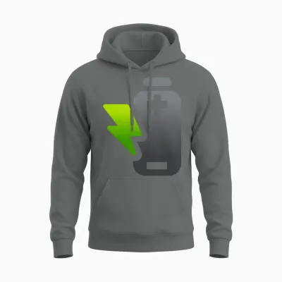 Battery Lightning Unisex Hoodie - Graphite Heather