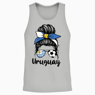 Uruguay Flag Women Mujeres Proud Uruguayan Fans Supporters Unisex Tank Top - Ash