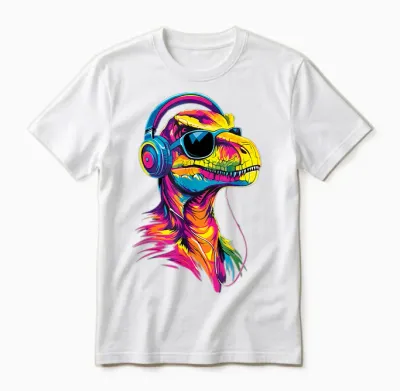 Raptor Velociraptor Dinosaur I Love Dinos Raptors Unisex T-Shirt - White