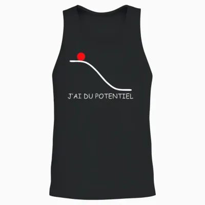Je Ai Du Potentiel Science Humour Unisex Tank Top - Black