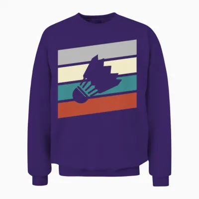 Badminton Retro Unisex Sweatshirt - Purple