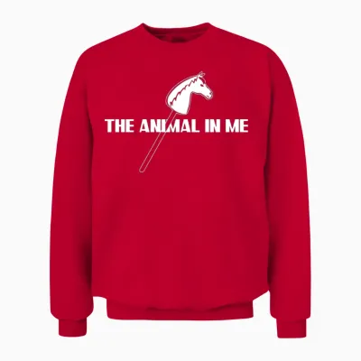 Hobby Horsing Joke Hobby Horse Unisex Sweatshirt - Red
